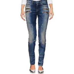Faith Connexion Distressed Zipper Detail Skinny Jeans 26
